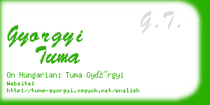 gyorgyi tuma business card
